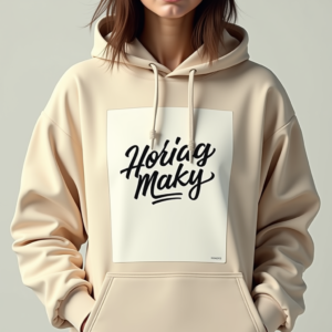 Poster — Hand-lettered Typographic Design Across A Cream Commercial Design #0218 (Stable Diffusion)