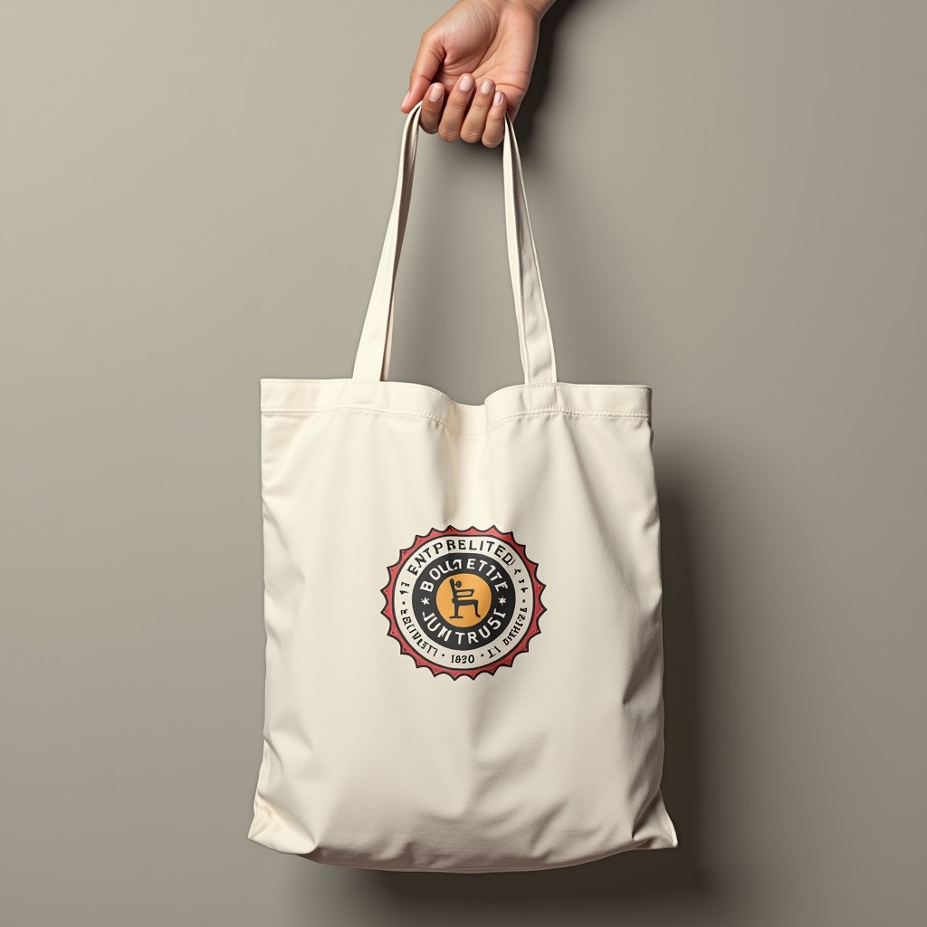 Poster — Retro Badge-style Logo Centered On A Commercial Design #0338 (Stable Diffusion)