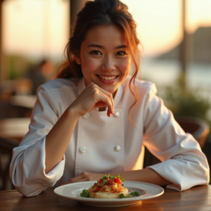 Product Photography — Chef In A Crisp White Uniform Photography #0302 (Dreamina)