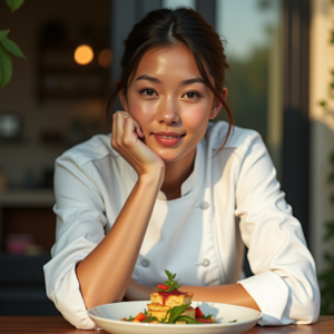 Product Photography — Chef In A Crisp White Uniform Photography #0338 (Dreamina)