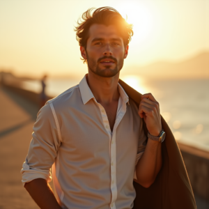 Product Photography — Man In A Relaxed Linen Shirt Photography #0140 (ChatGPT)