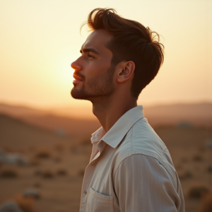 Product Photography — Man In A Relaxed Linen Shirt Photography #0246 (Krea)