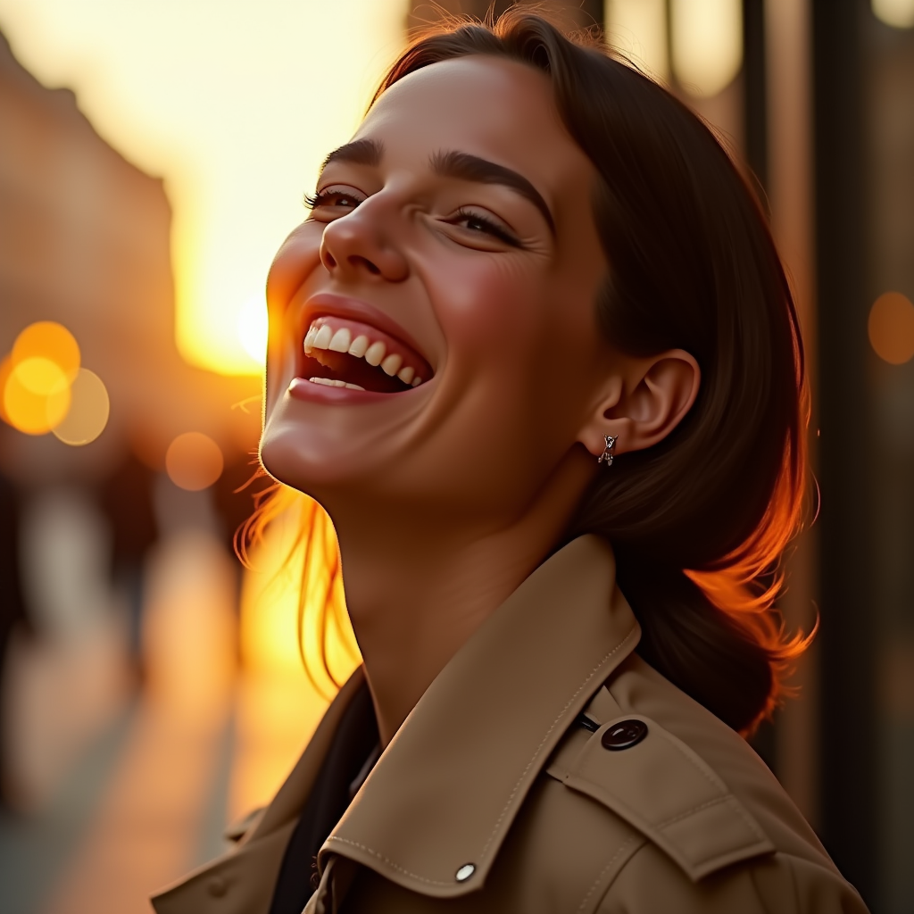 Product Photography — Model In A Structured Trench Coat Photography #0054 (Krea)