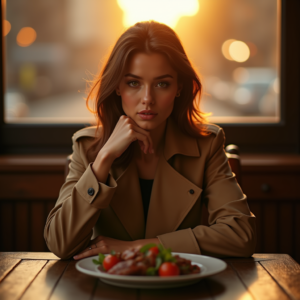 Product Photography — Model In A Structured Trench Coat Photography #0084 (Leonardo)