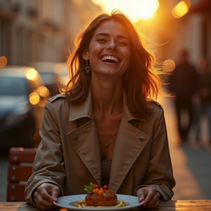 Product Photography — Model In A Structured Trench Coat Photography #0090 (Krea)
