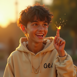 Reels Thumbnails — Stylish Young Man In A Cream Social Media #0002 (Dreamina)