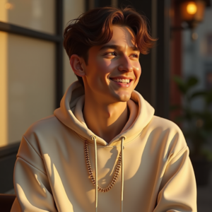 Reels Thumbnails — Stylish Young Man In A Cream Social Media #0020 (ChatGPT)