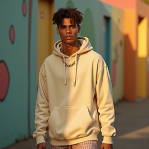 Reels Thumbnails — Stylish Young Man In A Cream Social Media #0062 (Dreamina)