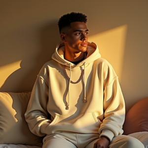 Reels Thumbnails — Stylish Young Man In A Cream Social Media #0086 (Dreamina)