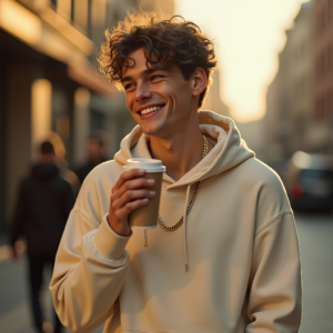 Reels Thumbnails — Stylish Young Man In A Cream Social Media #0128 (ChatGPT)