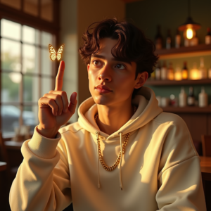 Reels Thumbnails — Stylish Young Man In A Cream Social Media #0182 (Dreamina)
