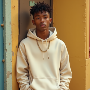 Reels Thumbnails — Stylish Young Man In A Cream Social Media #0258 (Krea)