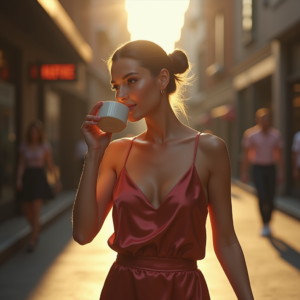 Reels Thumbnails — Woman With A Sleek Low Bun Social Media #0131 (Ideogram)