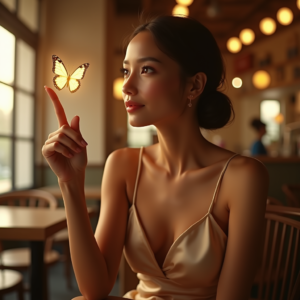 Reels Thumbnails — Woman With A Sleek Low Bun Social Media #0185 (FLUX)