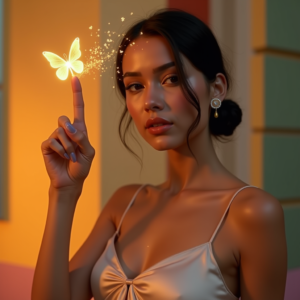 Reels Thumbnails — Woman With A Sleek Low Bun Social Media #0249 (Firefly)