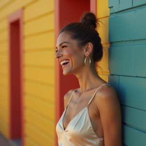 Reels Thumbnails — Woman With A Sleek Low Bun Social Media #0255 (Midjourney)