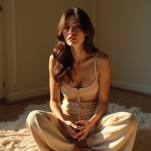 Reels Thumbnails — Woman With Soft Loose Waves Wearing Social Media #0177 (Firefly)