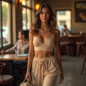 Reels Thumbnails — Woman With Soft Loose Waves Wearing Social Media #0207 (Midjourney)
