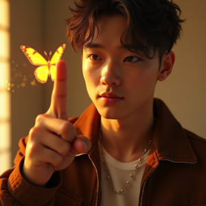 Reels Thumbnails — Young Man In A Bomber Jacket Social Media #0150 (Krea)