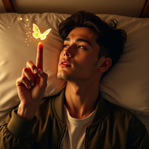 Reels Thumbnails — Young Man In A Bomber Jacket Social Media #0286 (Recraft)