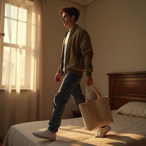Reels Thumbnails — Young Man In A Bomber Jacket Social Media #0310 (Recraft)