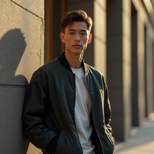 Reels Thumbnails — Young Man In A Bomber Jacket Social Media #0334 (Recraft)