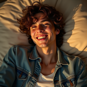 Reels Thumbnails — Young Man In A Denim Jacket Social Media #0082 (Recraft)