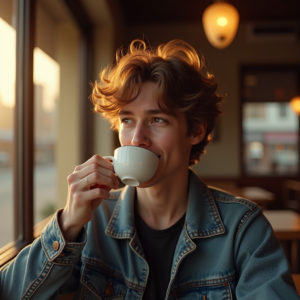 Reels Thumbnails — Young Man In A Denim Jacket Social Media #0202 (Recraft)