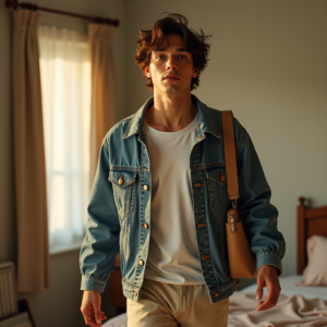 Reels Thumbnails — Young Man In A Denim Jacket Social Media #0308 (ChatGPT)