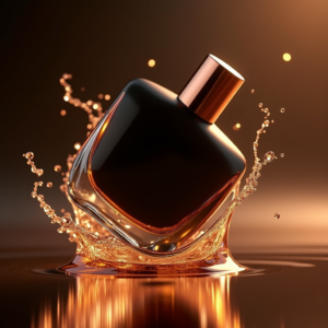 Fashion — Sleek Matte-black Perfume Bottle With A Product Ads #0037 (Firefly)
