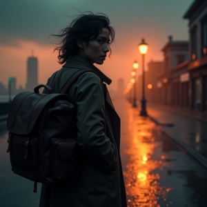 Luxury Lifestyle — Lone Traveler In A Weathered Long Cinematic #0037 (FLUX)