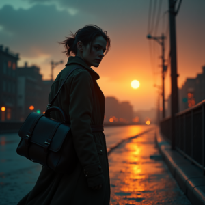 Fantasy — Lone Traveler In A Weathered Long Cinematic #0037 (Krea)
