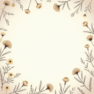 Seamless Patterns — Delicate Line-art Bouquet Of Wildflowers With Printable / Etsy #0037 (Recraft)