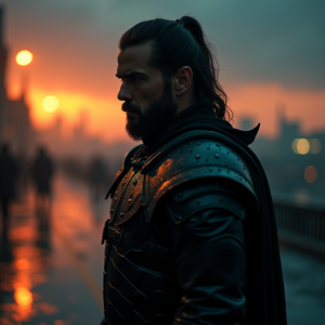 Dark Cinematic — Warrior In Intricately Detailed Armor Catching Cinematic #0038 (ChatGPT)