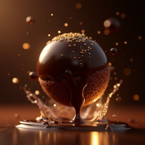 Jewelry — Rich Dark-chocolate Dessert With A Glossy Product Ads #0039 (Leonardo)