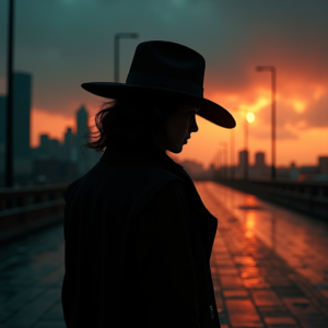 Movie Scenes — Mysterious Figure Beneath A Wide-brimmed Hat Cinematic #0039 (FLUX)