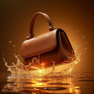 Jewelry — Tailored Leather Handbag With Polished Gold Product Ads #0040 (Seedream)