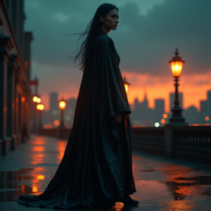 Fantasy — Regal Figure In Flowing Embroidered Robes Cinematic #0040 (Firefly)