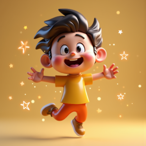 3D Toys — Stylized 3D-render Mascot With Glossy Vinyl-toy Character #0040 (Seedream)