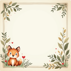 Seamless Patterns — Whimsical Woodland-creature Illustration Peeking Through Soft Printable / Etsy #0040 (Seedream)
