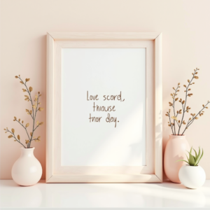 Scrapbook — Cozy Hand-lettered Quote Framed By Minimal Printable / Etsy #0074 (Firefly)