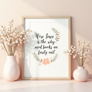 Scrapbook — Cozy Hand-lettered Quote Framed By Minimal Printable / Etsy #0086 (Firefly)