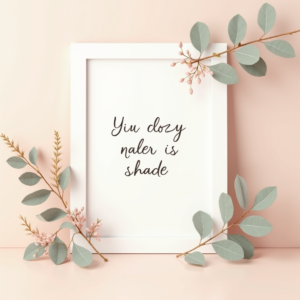 Scrapbook — Cozy Hand-lettered Quote Framed By Minimal Printable / Etsy #0098 (Firefly)