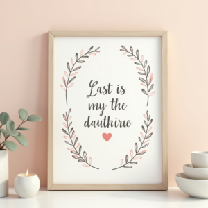 Scrapbook — Cozy Hand-lettered Quote Framed By Minimal Printable / Etsy #0104 (Midjourney)