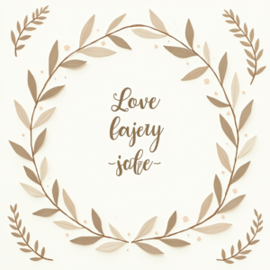 Scrapbook — Cozy Hand-lettered Quote Framed By Minimal Printable / Etsy #0116 (Midjourney)