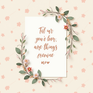 Scrapbook — Cozy Hand-lettered Quote Framed By Minimal Printable / Etsy #0146 (Firefly)