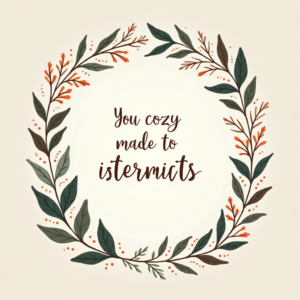Scrapbook — Cozy Hand-lettered Quote Framed By Minimal Printable / Etsy #0158 (Firefly)