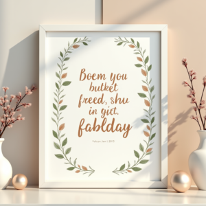 Scrapbook — Cozy Hand-lettered Quote Framed By Minimal Printable / Etsy #0194 (Firefly)