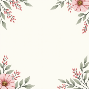 Scrapbook — Delicate Line-art Bouquet Of Wildflowers With Printable / Etsy #0007 (Dreamina)