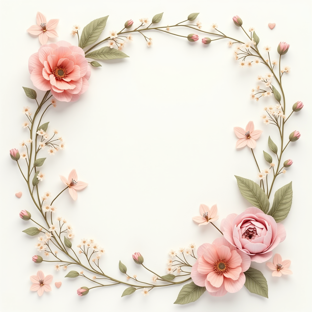 Scrapbook — Delicate Line-art Bouquet Of Wildflowers With Printable / Etsy #0013 (ChatGPT)